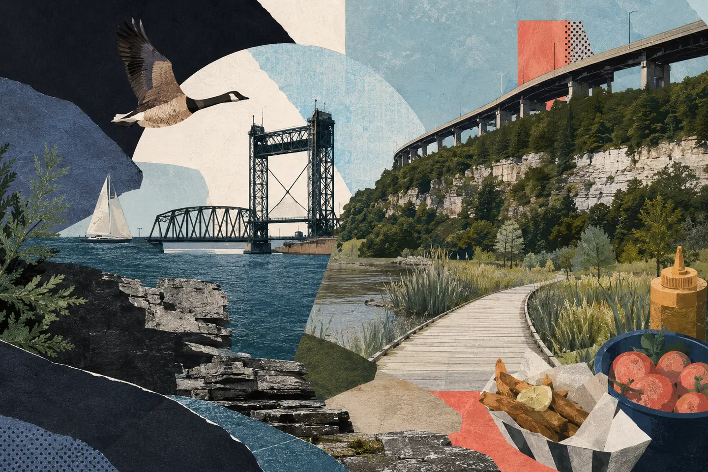 Illustrated Burlington landmarks